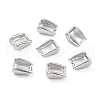 Anti-Tarnish Rhodium Plated 925 Sterling Silver Ice Pick Pinch Bails STER-Z001-016A-P-1