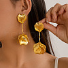 Leaf Alloy Dangle Stud Earrings FS-WG95854-11-1