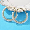 Beaded Hoop Earrings EJEW-JE03830-03-2