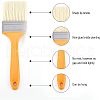 Fingerinspire 8Pcs 4 Style Nylon Brush TOOL-FG0001-04-4