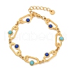 Bohemia Style 304 Stainless Steel Link Chain Bracelets for Women BJEW-M082-01G-01-2