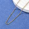 Trendy Unisex 304 Stainless Steel Cable Chain Necklaces X-NJEW-M047-02-1