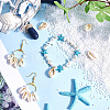 SUNNYCLUE 100Pcs 2 Styles Natural Mixed Cowrie Shell Beads BSHE-SC0001-23-4