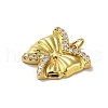 Rack Plating Brass Micro Pave Cubic Zirconia Pendants KK-H473-08E-G-2