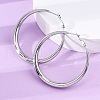 304 Stainless Steel Hoop Earrings EJEW-Z093-01P-02-3