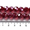 Electroplate Transparent Glass Beads Strands EGLA-A035-T10mm-A07-4
