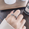 Dragon 925 Sterling Silver Adjustable Cuff Rings FS-WGB89B1-01-4