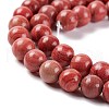 Natural Silver Line Jasper Beads Strands G-P451-02B-A-4