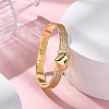Rack Plating Brass Micro Pave Cubic Zirconia Hinged Bangles BJEW-H624-06C-G-3