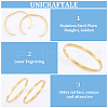 Unicraftale 2Pcs 304 Stainless Steel Plain Bangles BJEW-UN0001-49-4