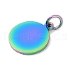Ion Plating(IP) 304 Stainless Steel Pendants STAS-I311-33D-RC-2