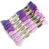 7 Skeins 7 Colors 6-Ply Cotton Embroidery Floss PW-WG61686-01-1