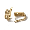 Brass Micro Pave Cubic Zirconia Hoop Earring EJEW-L271-10KCG-01-2