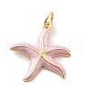 Brass Enamel Pendants X-KK-Q029-04G-01-1