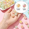Plating Transparent Acrylic Beads TACR-CJC0001-12-2
