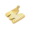 Ion Plating(IP) 304 Stainless Steel Charms STAS-G345-01G-M-2
