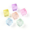 Transparent Acrylic Beads TACR-N019-01-1