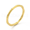 Vacuum Plating 304 Stainless Steel Bamboo Finger Ring for Men Women RJEW-A013-01G-2