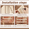 4-Tier Assembled Wood Bracelets/Bangles Display Riser Stands BDIS-WH0008-15-4