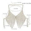 Alloy Full Crystal Rhinestone Mesh Chest Tassel Body Chains for Women FS-WGC0CE6-02-2