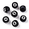 Spray Painted Acrylic Beads SACR-N009-05-1