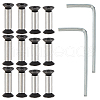 AHADERMAKER 12 Sets 2 Styles Alloy Steel Screws & Screw Pumps for Holsters & Knife Sheath FIND-GA0004-41-1