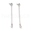 925 Sterling Silver Chain Extenders STER-D036-39AS-1