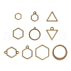 10Pcs Alloy Open Back Bezel Pendants and Links PALLOY-YWC0002-01AB-1