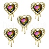 Rack Plating Alloy Glass Pendants FIND-YW0001-86A-1