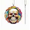 Skull Acrylic Hanging Ornaments PW-WGDCB05-01-1