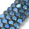 Electroplate Glass Beads Strands EGLA-C010-01A-PL01-1