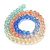 Transparent Painted Glass Beads Strands DGLA-A034-T6mm-A02-5