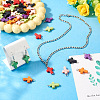 60Pcs 6 Colors Dyed Synthetic Turquoise Pendants HJEW-TAC0047-7
