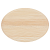 Unfinished Natural Beech Wood Cabochons for DIY Handmade WOOD-WH0125-12-1