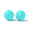 Round Food Grade Eco-Friendly Silicone Focal Beads SIL-F003-01E-4
