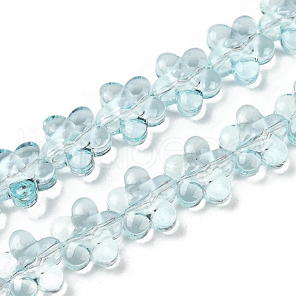 Transparent Glass Beads Strands GLAA-H038-02C-1