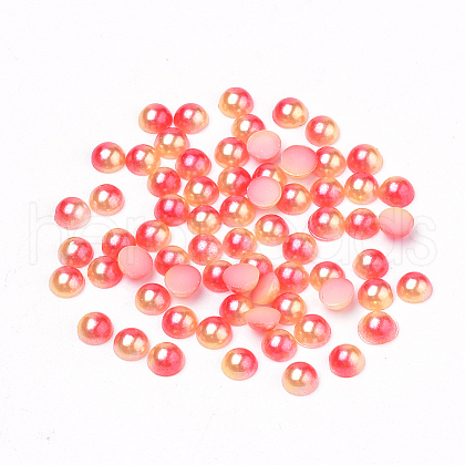 Imitation Pearl Acrylic Cabochons OACR-R063-6mm-14-1