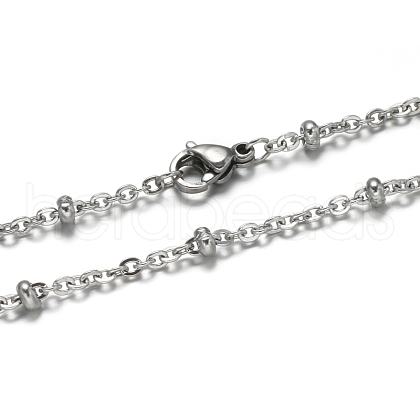 Tarnish Resistant 304 Stainless Steel Rolo Chains Necklaces NJEW-O083-A-07P-1