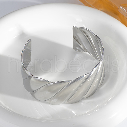 Elegant Stainless Steel Cuff Bangles for Women KR7820-2-1