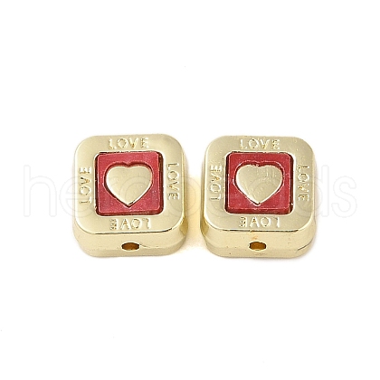 Rack Plating Alloy with Acrylic Beads FIND-B037-01G-03-1