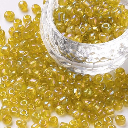 6/0 Round Glass Seed Beads SEED-US0003-4mm-170-1