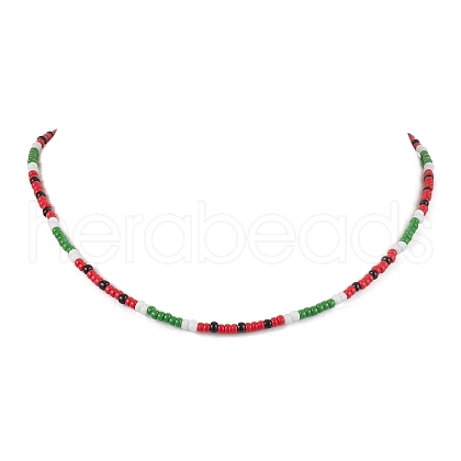 MIYUKI Round Rocailles Beaded  Necklaces NJEW-TA00160-1