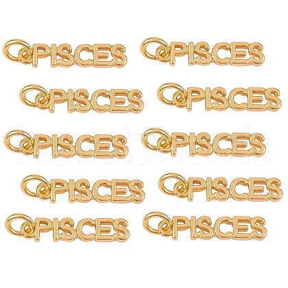 10Pcs Brass Pendants KK-SZ0004-36E-1