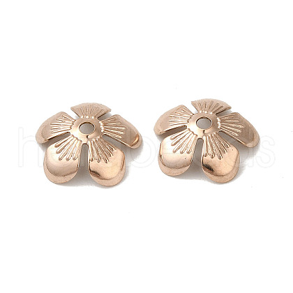 304 Stainless Steel Bead Caps STAS-P363-04A-RG-1