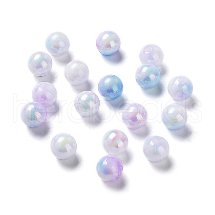 Two Tone Opaque Acrylic Beads SACR-P024-01A-W10-1