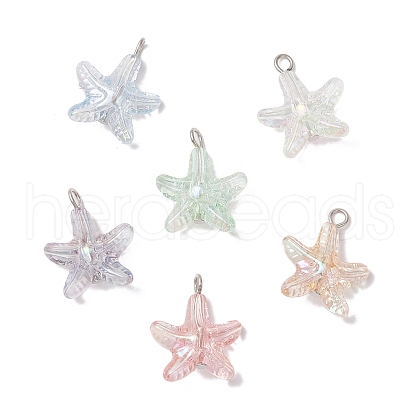 Transparent Acrylic Pendants PALLOY-JF03994-01-1