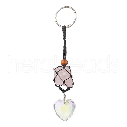 Glass Pendant Decoraton HJEW-JM02026-02-1
