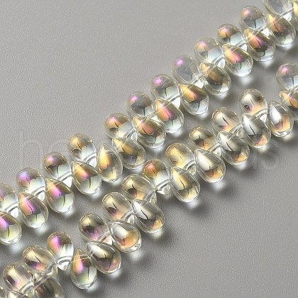 Electroplate Glass Beads GLAA-WH0023-29C-1