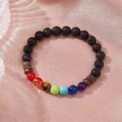 Natural Gemstone Beaded Bracelets for Women BJEW-JB11475-1