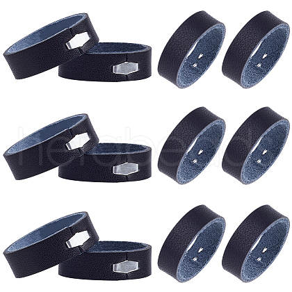CRASPIRE 100Pcs Leather with Alloy Waist Belt Keeper Rings FIND-CP0002-45B-1